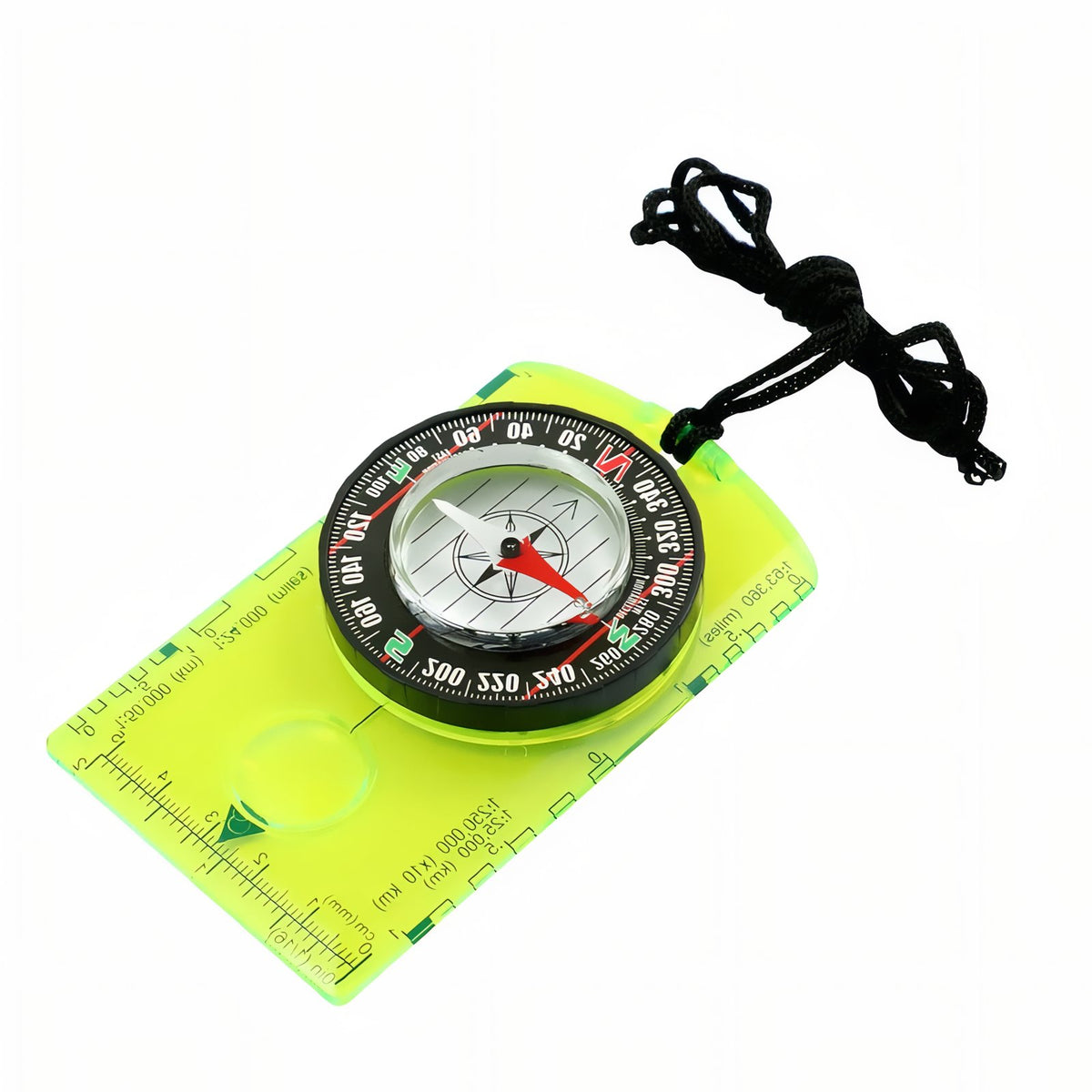 Boussole Course D'Orientation - Jaune Fluo