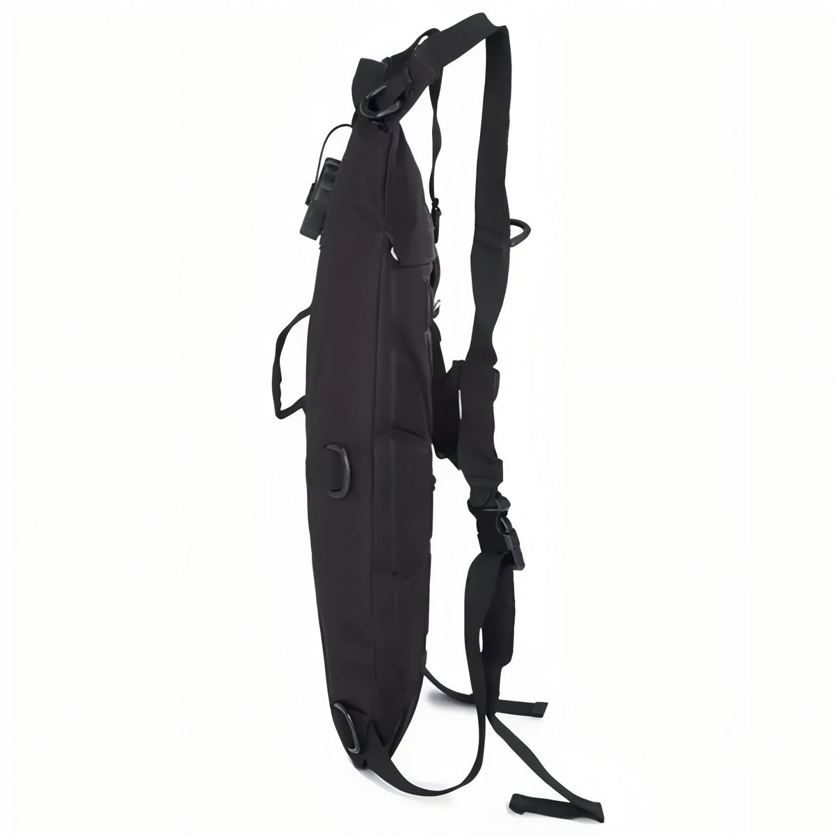 Sac Gourde Randonnée 3L vue latérale - Beige - Vert Olive - Noir