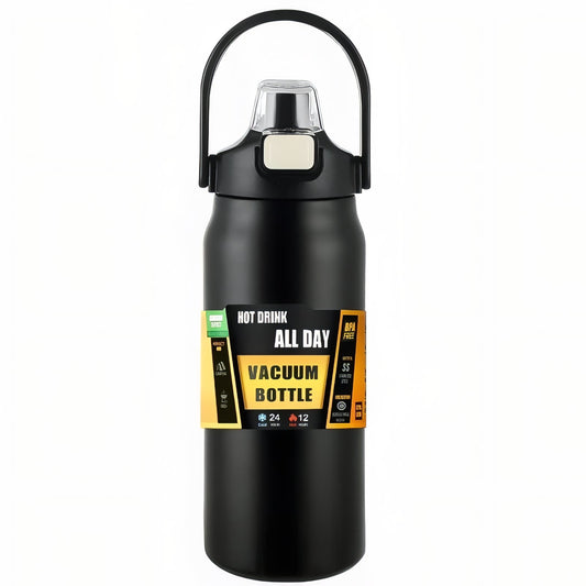 Gourde Isotherme Avec Bec Verseur - Noir Mat