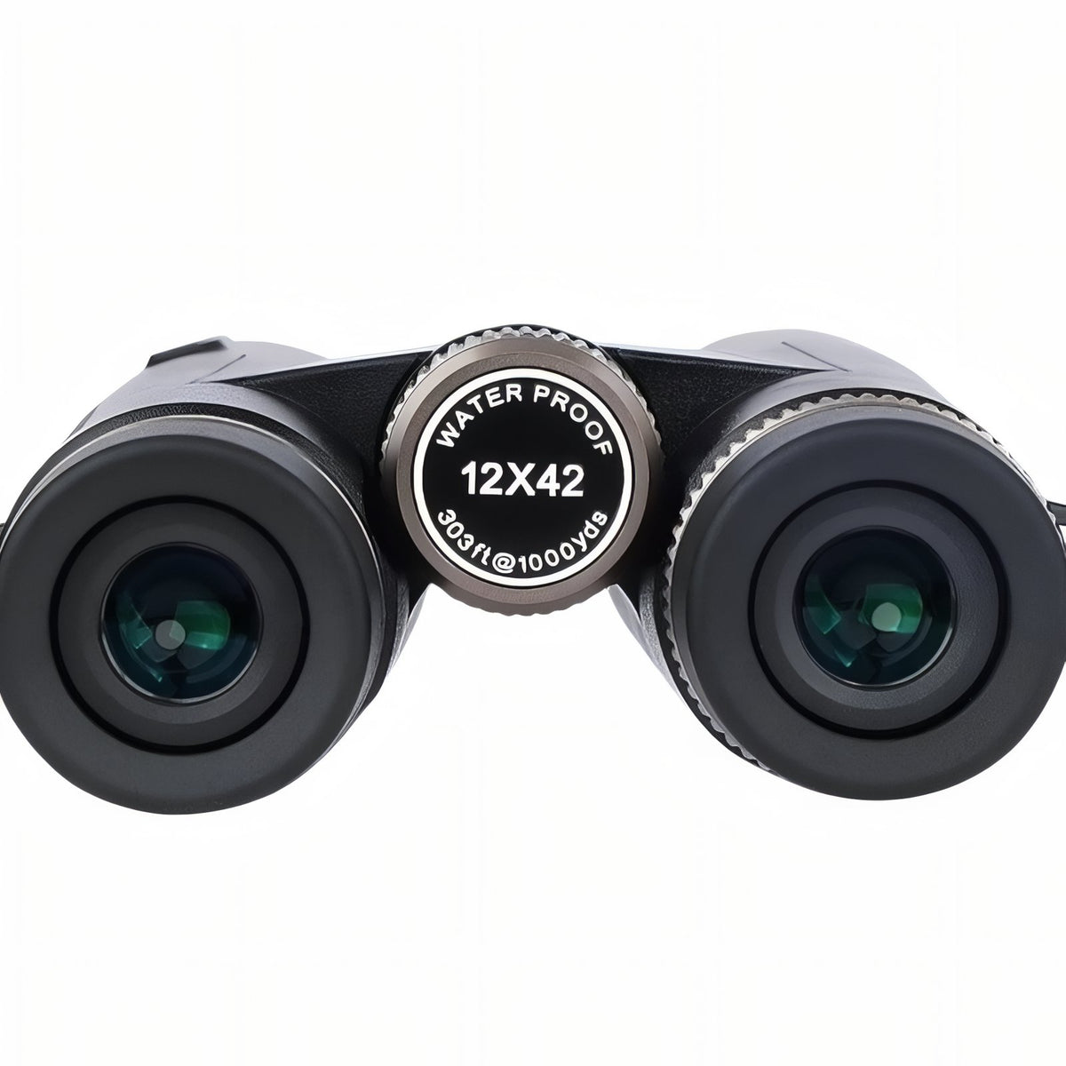 Jumelles Légères Randonnée 12x42 gros plan lentilles - Vert - Noir - Bleu