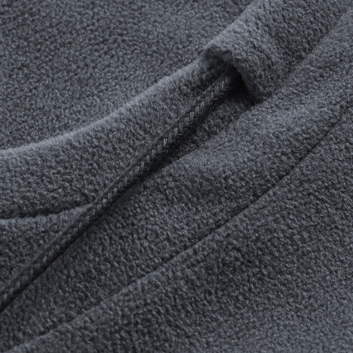 Cagoule Polaire Grand Froid gros plan matière polaire - Gris Foncé - Noir - Rose Pâle - Blanc - Beige