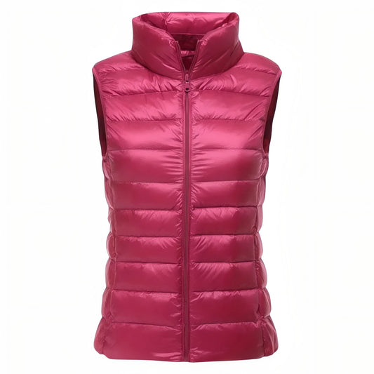 Doudoune Sans Manche Randonnée Femme - Fuchsia