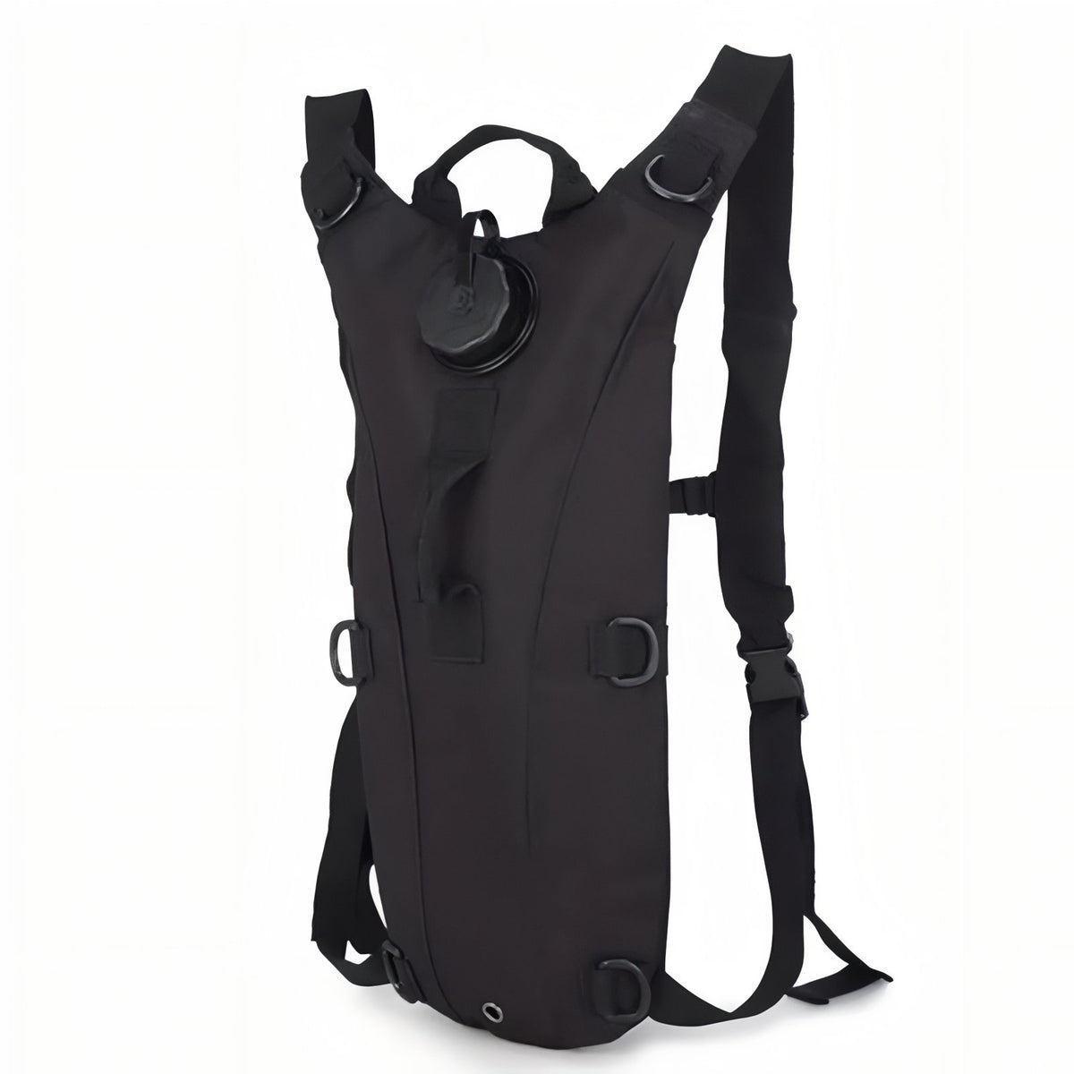 Sac Gourde Randonnée 3L vue latérale - Noir