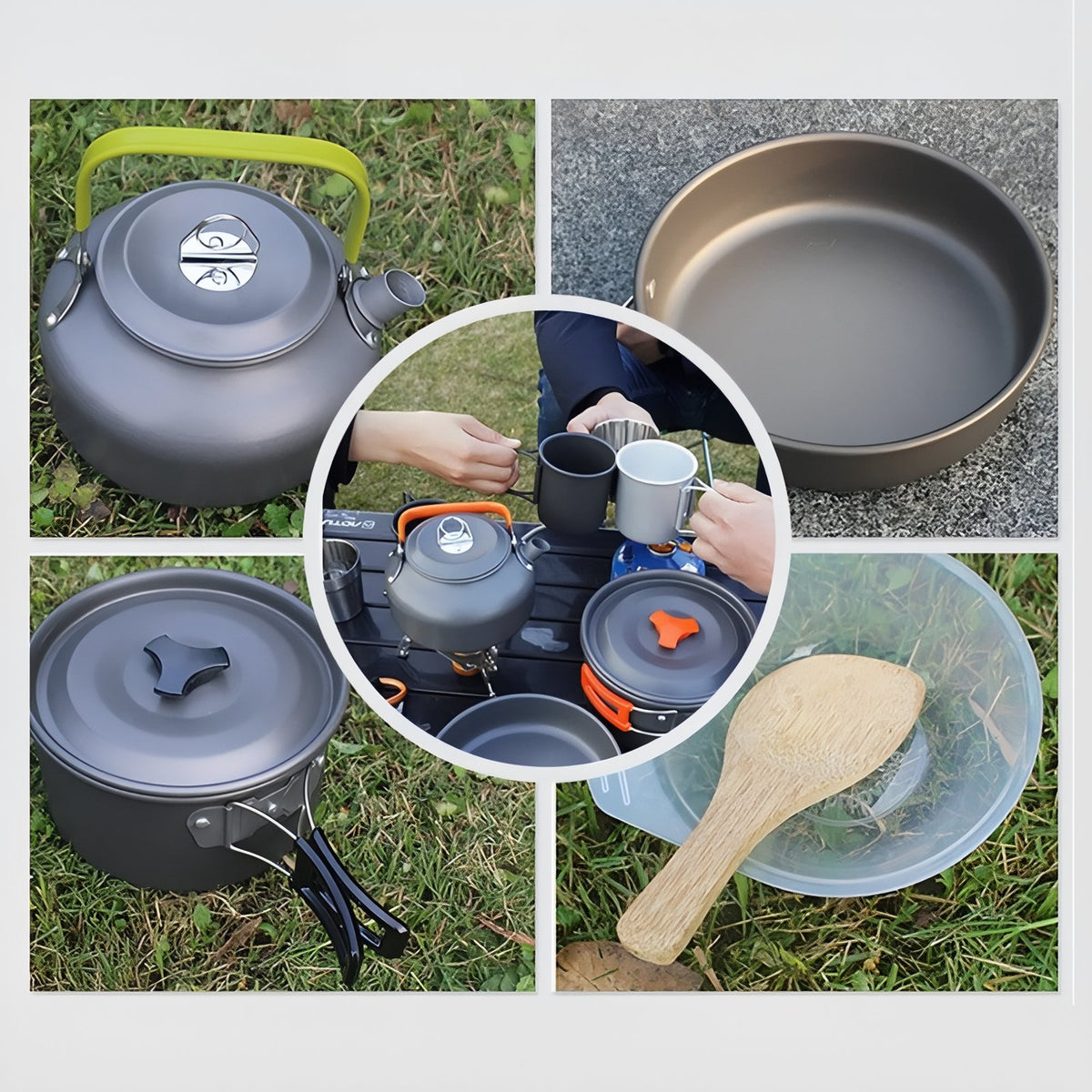 Kit Popote 3 Personnes mise en situation articles - Kit A - KitB - Kit C - Kit D