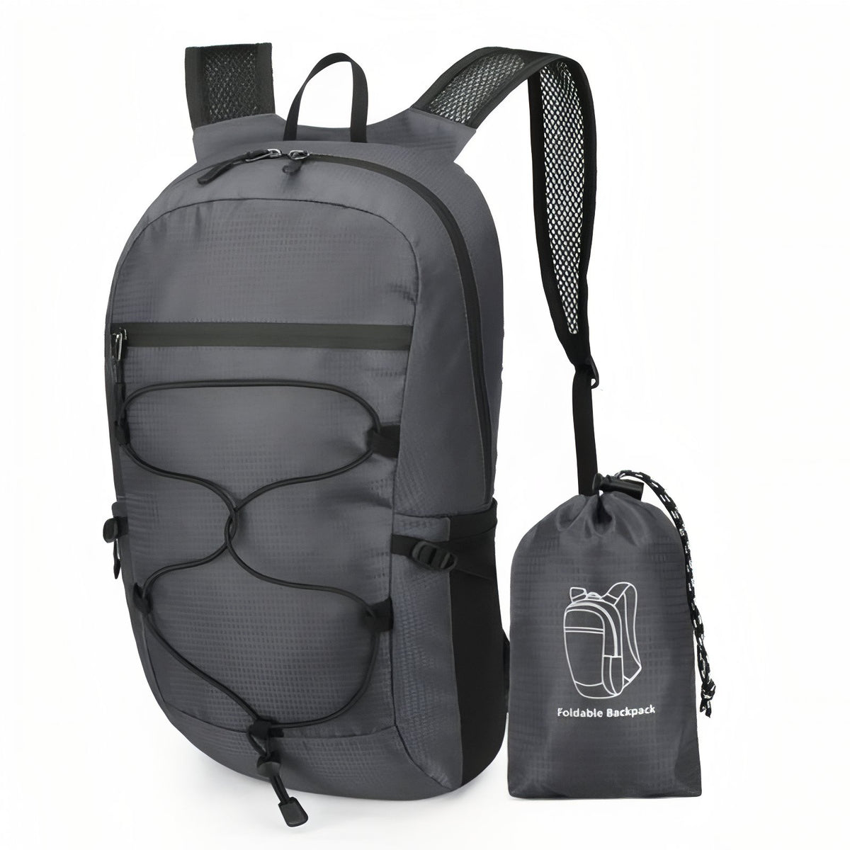 Sac à Dos Pliable et Imperméable - Gris foncé