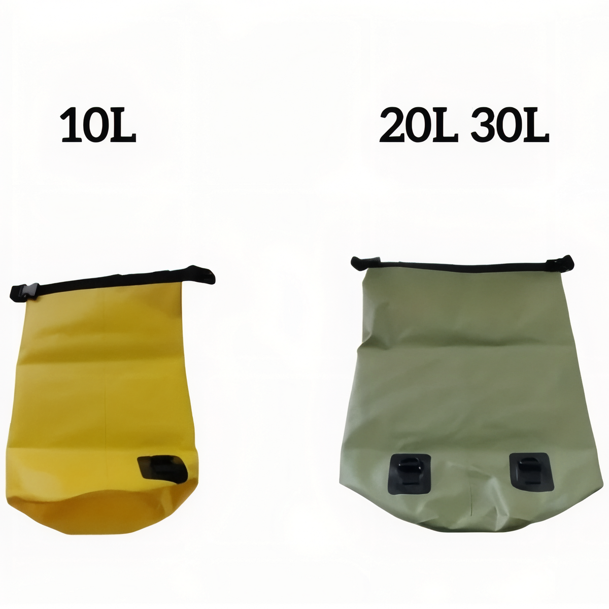 Sac Étanche Pour Randonnée deux tailles alignées - Jaune - Vert - Noir