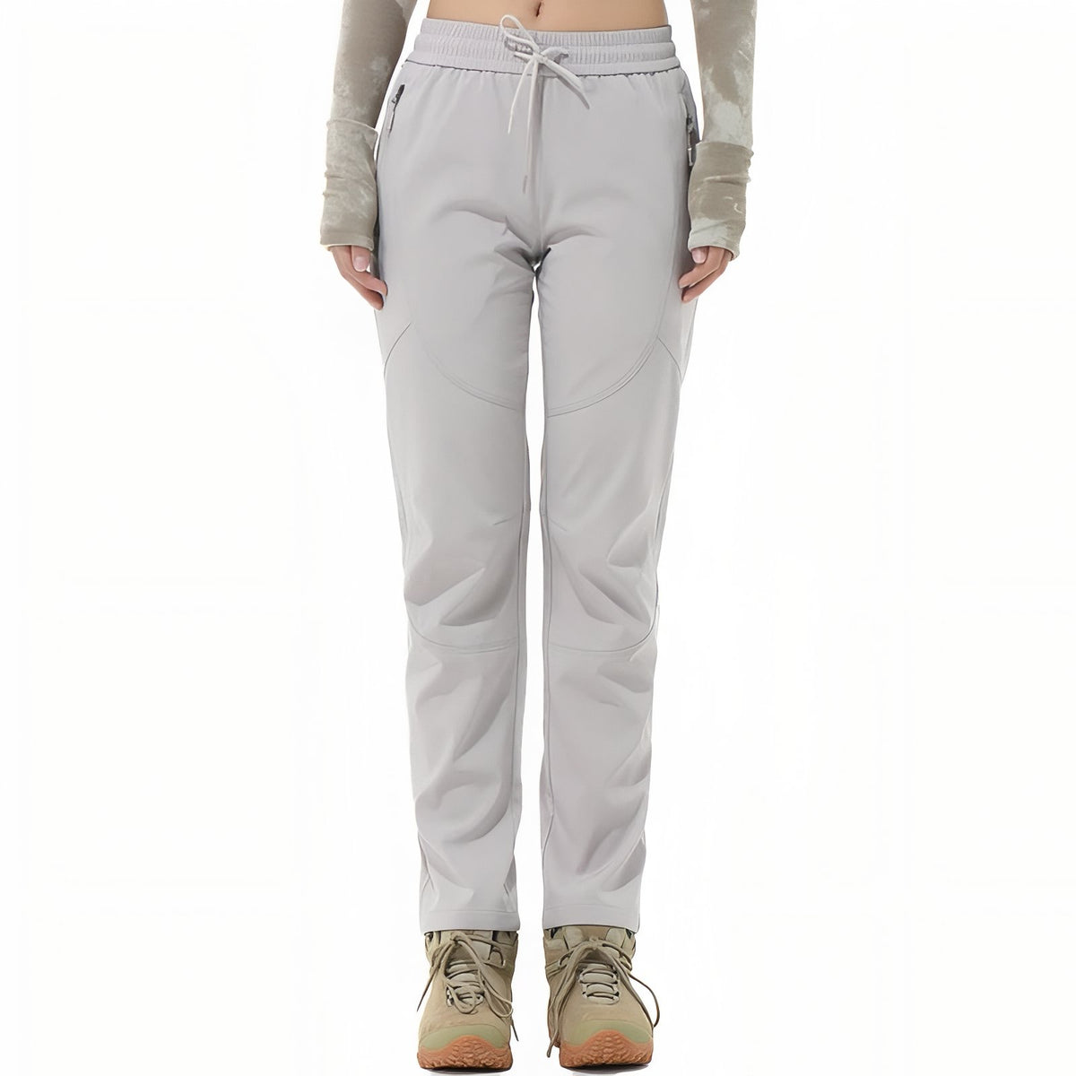 Pantalon Léger Randonnée Femme - Gris Clair