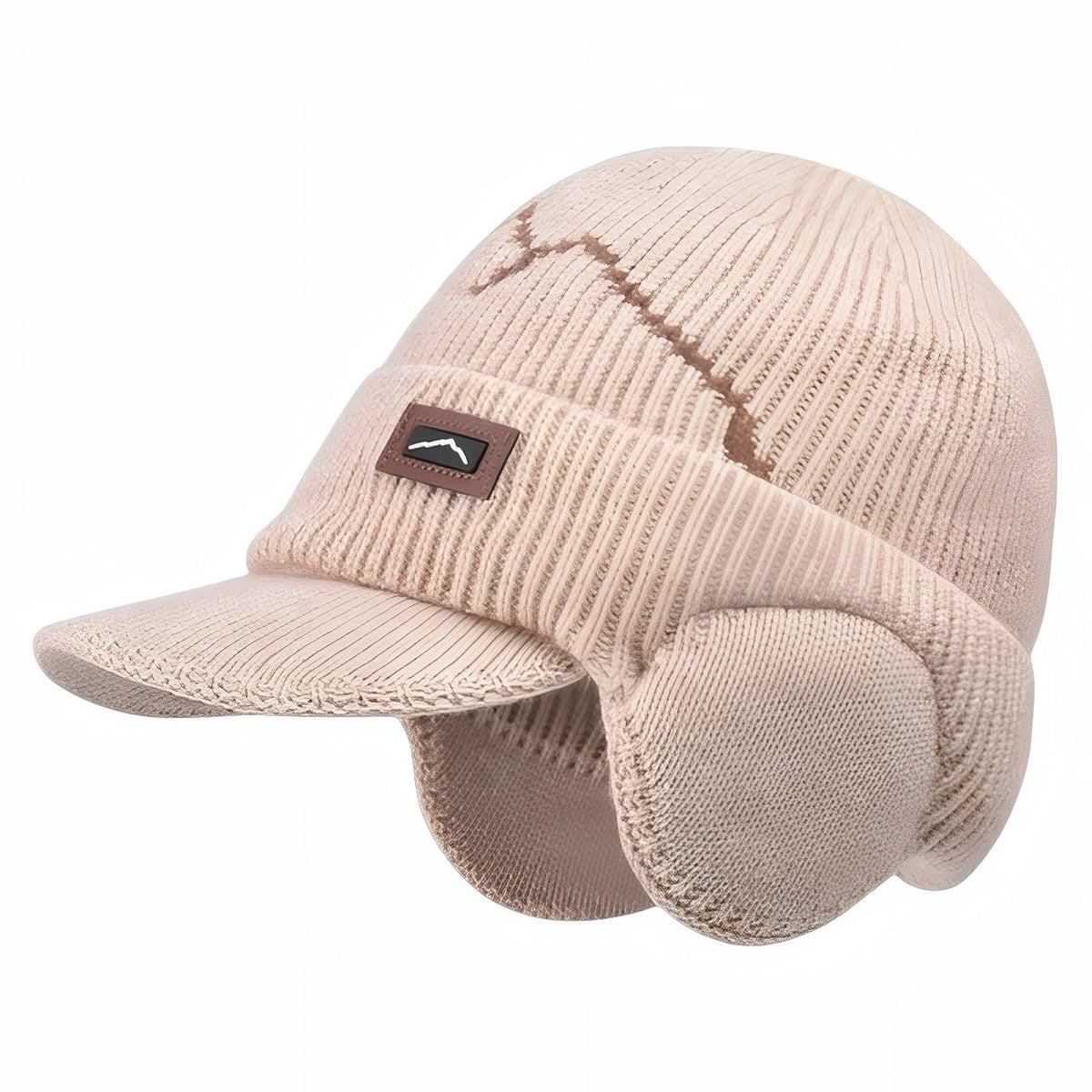 Bonnet Casquette Hiver Homme - Beige Clair - 55-60cm